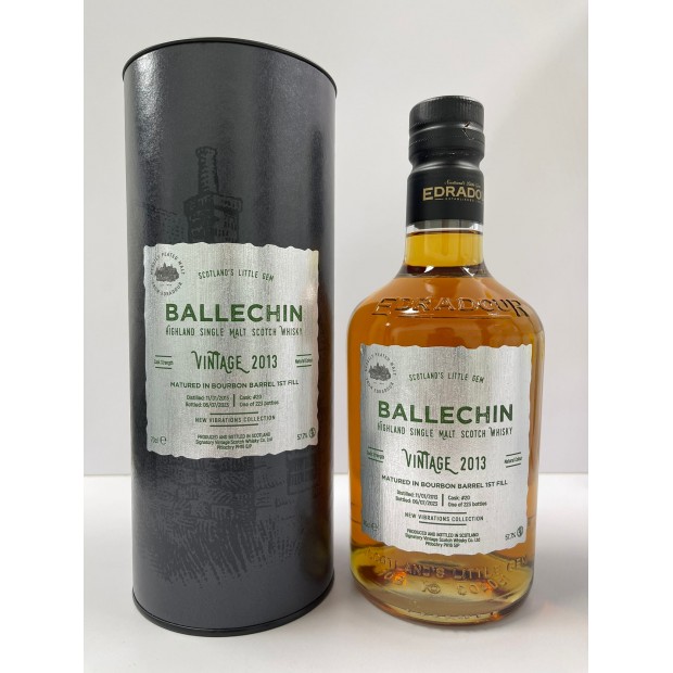 Ballechin 10 Year Old 2013 Bourbon Barrel 1st Fill #20 New Vibrations 70cl 57.7%
