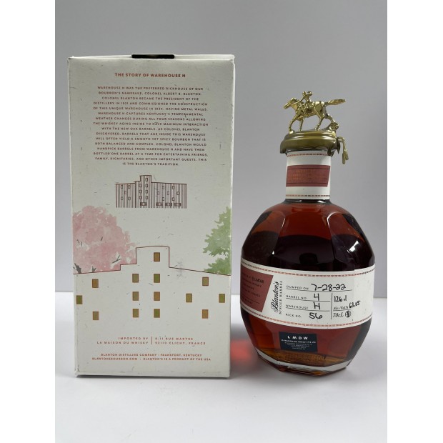 Blanton's Single Barrel #4 LMDW Whisky Live Singapore 2022 American Bourbon Whisky 70cl 63.05%