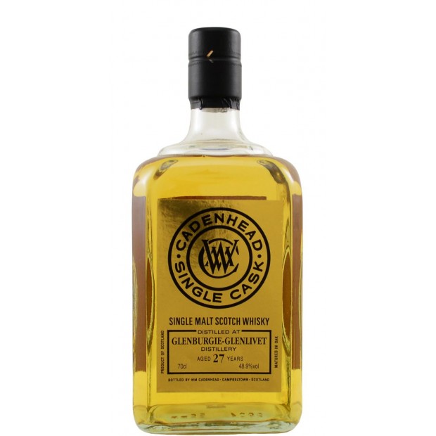 Glenburgie-Glenlivet 27 Year Old 1992 Bourbon Hogshead Cadenhead's Single Cask Speyside Single Malt Scotch Whisky 70cl 48.9%