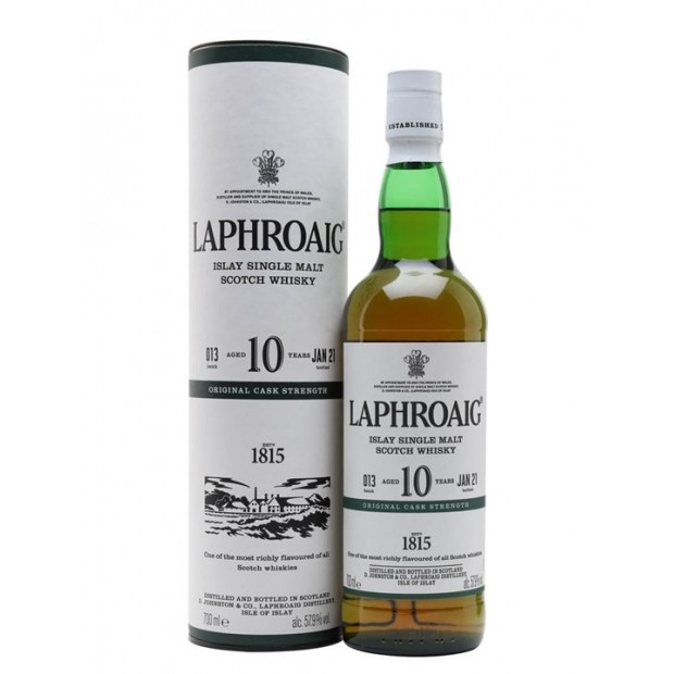 Laphroaig 10 Year Old Cask Strength Batch 013 Islay Single Malt Scotch Whisky 70cl 57.9%