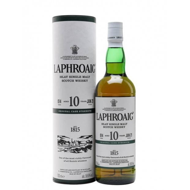 Laphroaig 10 Year Old Cask Strength Batch 014 Islay Single Malt Scotch Whisky 70cl 58.6%