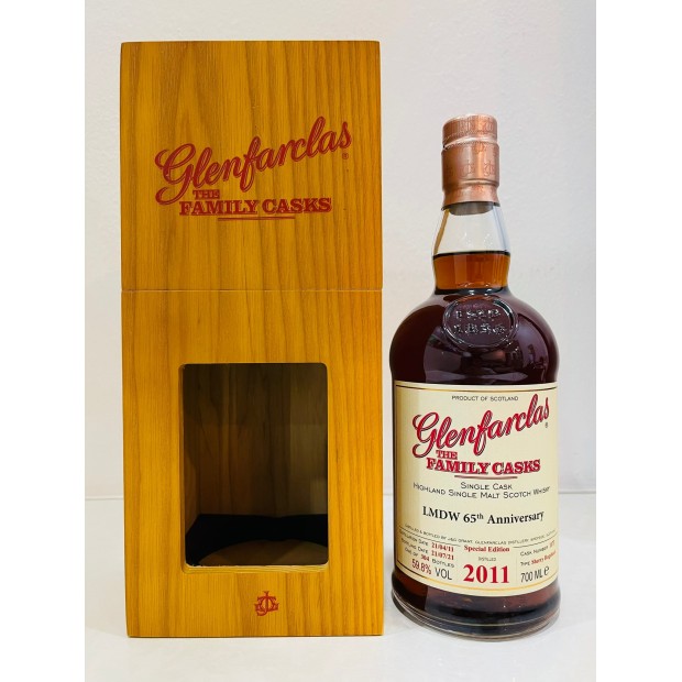 Glenfarclas 10 Year Old 2011 The Family Casks Sherry Hogshead #1173 LMDW 65th Anniversary Speyside Single Malt Scotch Whisky 70cl 59.8%