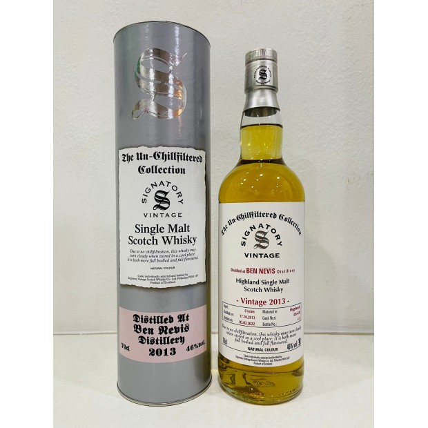 Ben Nevis 8 Year Old 2013 Signatory Vintage The Un-Chillfiltered Collection 70cl 46%