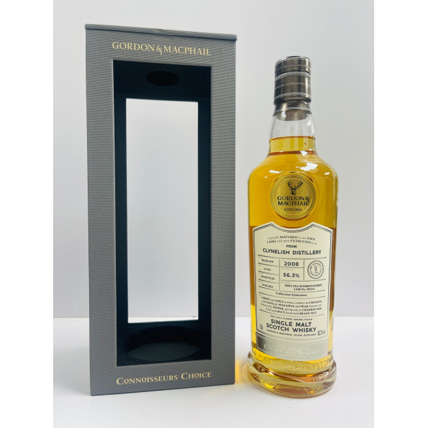 Clynelish 17 Year Old 2008 First Fill Bourbon Barrel #306221 Gordon & Macphail Cask Strength Connoisseurs Choice Itineraires Highland Single Malt Scotch Whisky 70cl 56.3%