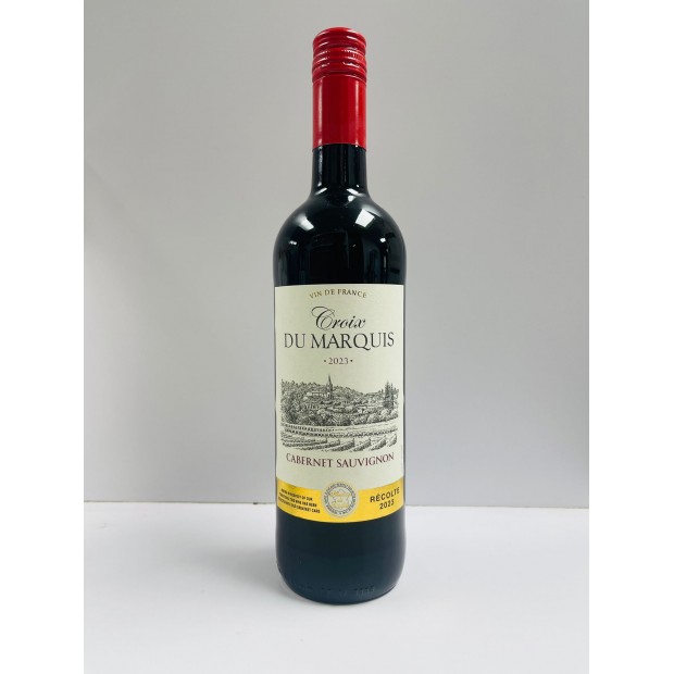 (Bundle of 6 Bottles) Croix Du Marquis Cabernet Sauvignon French Red Wine 75cl 12%