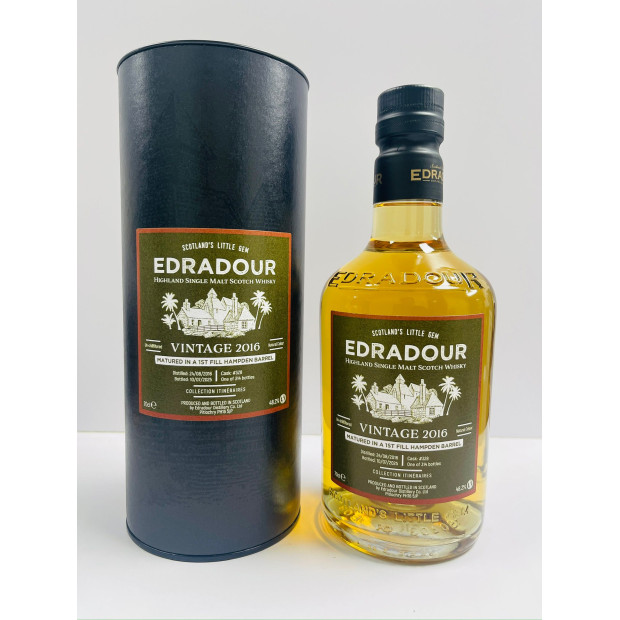 Edradour 8 Year Old Vintage 2016 1st Fill Hampden Barrel #328 Itineraires Highland Single Malt Scotch Whisky 70cl 48.2%