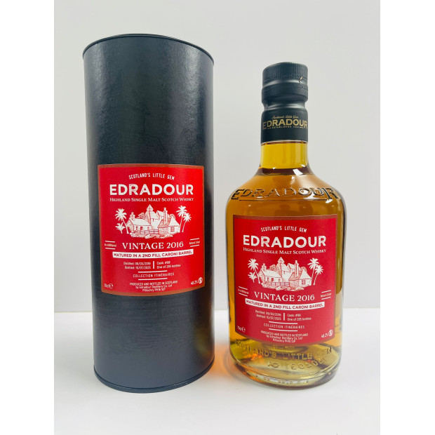 Edradour 9 Year Old Vintage 2016 2nd Fill Caroni Barrel #98 Itineraires Highland Single Malt Scotch Whisky 70cl 48.2%