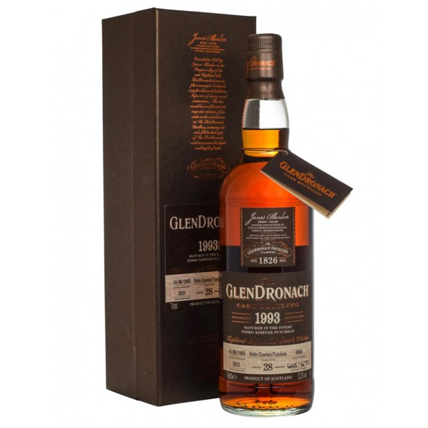 Glendronach 28 Year Old 1993 Pedro Ximenez Puncheon #6865 Batch 19 Highland Single Malt Scotch Whisky 70cl 52.8%