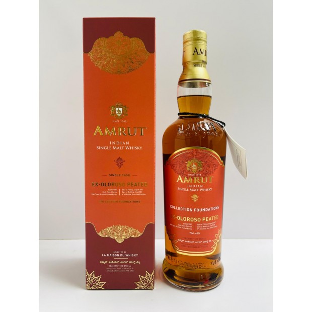 Amrut 6 Year Old 2017 Ex-Oloroso Peated #3507 Foundations Indian Single Malt Whisky 70cl 60%