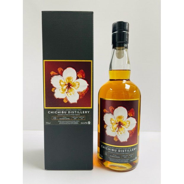 Chichibu 2015 1st Fill Bourbon Barrel #5485 LMDW Singapore Flower Series #4 Single Malt Japanese Whisky 70cl 64.4%
