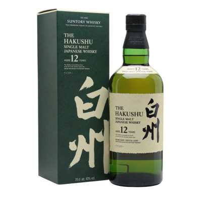Hakushu 12 Year Old Single Malt Japanese Whisky 70cl 43%