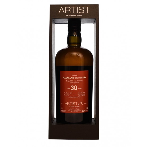 Macallan 30 Year Old 1990 Hogshead #1034 Artist 10th Anniversary Speyside Single Malt Scotch Whisky 70cl 53.5%