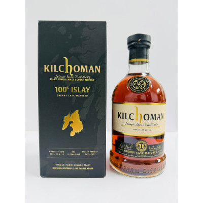 Kilchoman 11 Year Old 100% Islay Sherry Cask Matured Islay Single Malt Scotch Whisky 70cl 50%