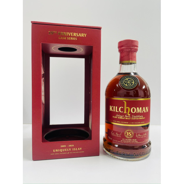Kilchoman 15 Year Old 2008/2009 Ex-Sherry Butts 20th Anniversary Cask Series Islay Single Malt Scotch Whisky 70cl 52.7%