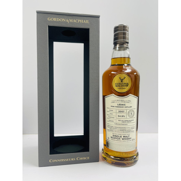 Ledaig 18 Year Old 2007 First Fill Sherry Hogshead #22605103 Gordon & Macphail Cask Strength Connoisseurs Choice Itinéraires Island Single Malt Scotch Whisky 70cl 54.9%