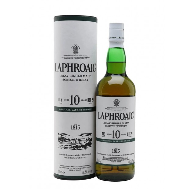 Laphroaig 10 Year Old Cask Strength Batch 015 Islay Single Malt Scotch Whisky 70cl 56.5%