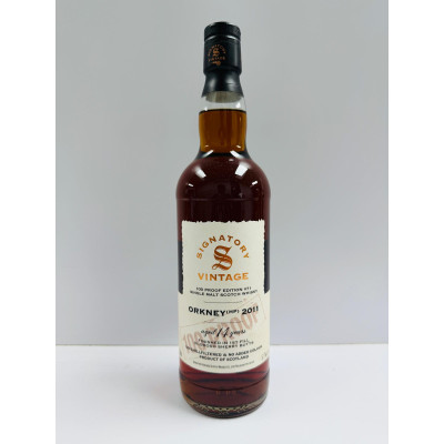 Orkney (HP) 14 Year Old 2011 1st Fill Oloroso Sherry Butts Finish Signatory Vintage 100 Proof Edition #71 Island Single Malt Scotch Whisky 70cl 57.1%
