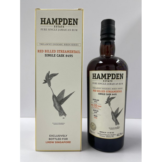 Hampden Estate 10 Year Old 2010 LROK Single Cask #495 LMDW Singapore Edition 2020 70cl 62.2%