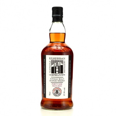 Kilkerran 8 Year Old Cask Strength Batch 7 Port Cask Matured Campbeltown Single Malt Scotch Whisky 70cl 57.9%