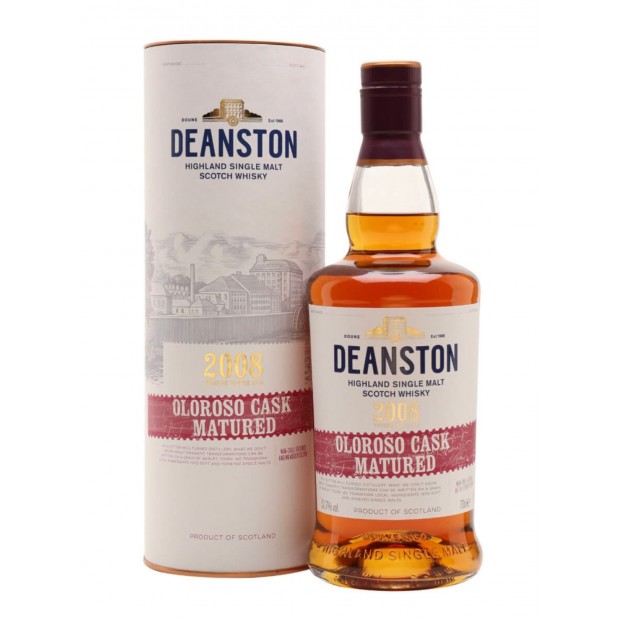 Deanston 12 Year Old 2008 Oloroso Cask Matured Highland Single Malt Scotch Whisky 70cl 52.7%