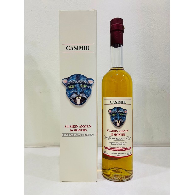 Clairin 16 Months Ansyen 2018 Casimir Ex-Rum #CA17CR-4 Single Cask 70cl 50%