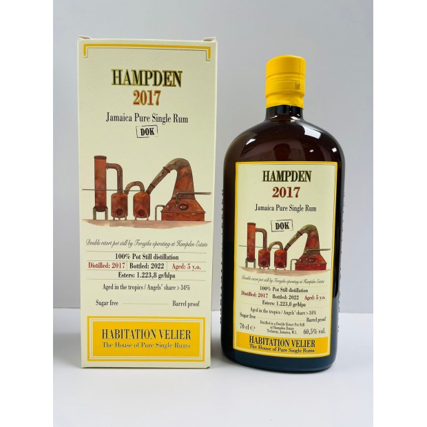 Hampden Estate 5 Year Old 2017 DOK Habitation Velier 70cl 60.5%