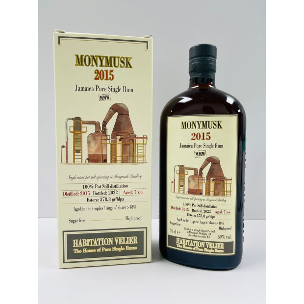 Monymusk 7 Year Old 2015 MMW Habitation Velier 70cl 59%