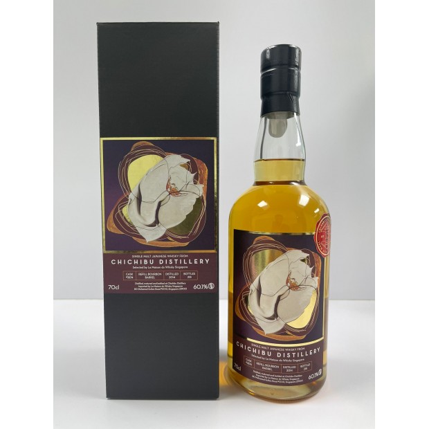 Chichibu 2014 Refill Bourbon Barrel #3874 LMDW Singapore Flower Series #1 LMDW15 #4 Single Malt Japanese Whisky 70cl 60.1%
