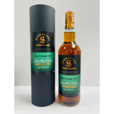 Speyside (M) 15 Year Old 2009 1st Fill & 2nd Fill Oloroso Sherry Butts Signatory Vintage Small Batch Edition #19 Speyside Single Malt Scotch Whisky 70cl 48.2%