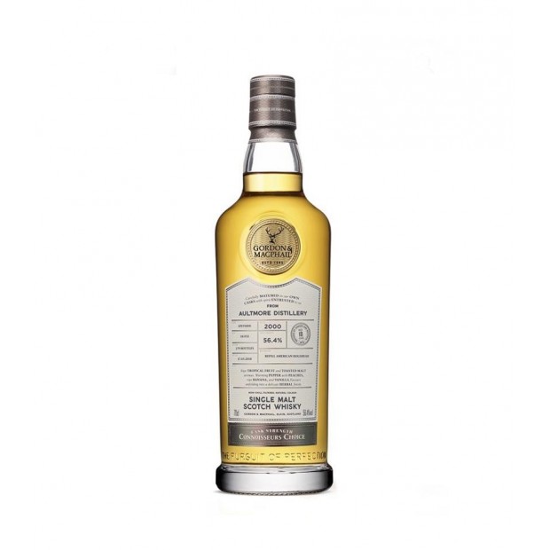 Aultmore 18 Year Old 2000 Refill American Hogshead #18/032 Gordon & Macphail Cask Strength Connoisseurs Choice Speyside Single Malt Scotch Whisky 70cl 56.4%