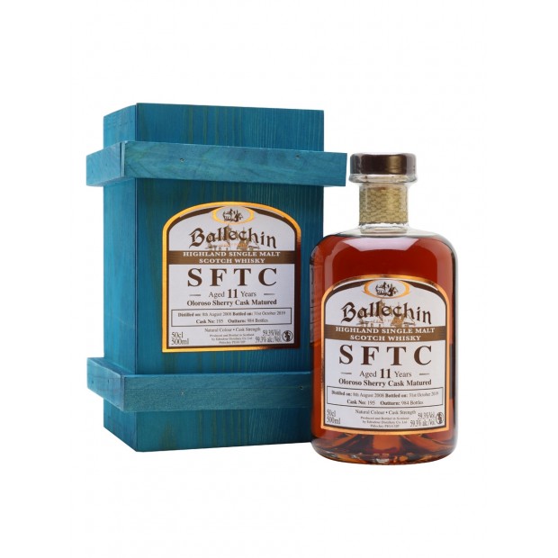 Ballechin 11 Year Old 2008 SFTC Oloroso Sherry Cask Matured #195 Highland Single Malt Scotch Whisky 50cl 59.3%