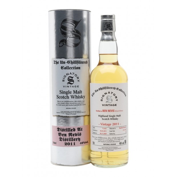 Ben Nevis 9 Year Old 2011 Signatory Vintage The Un-Chillfiltered Collection 70cl 46%