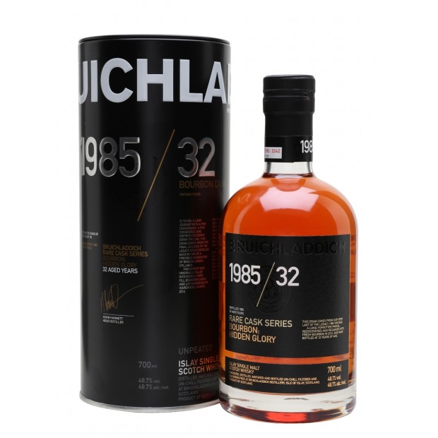 Bruichladdich 32 Year Old 1985 Rare Cask Series: Hidden Glory Islay Single Malt Scotch Whisky 70cl 48.7%