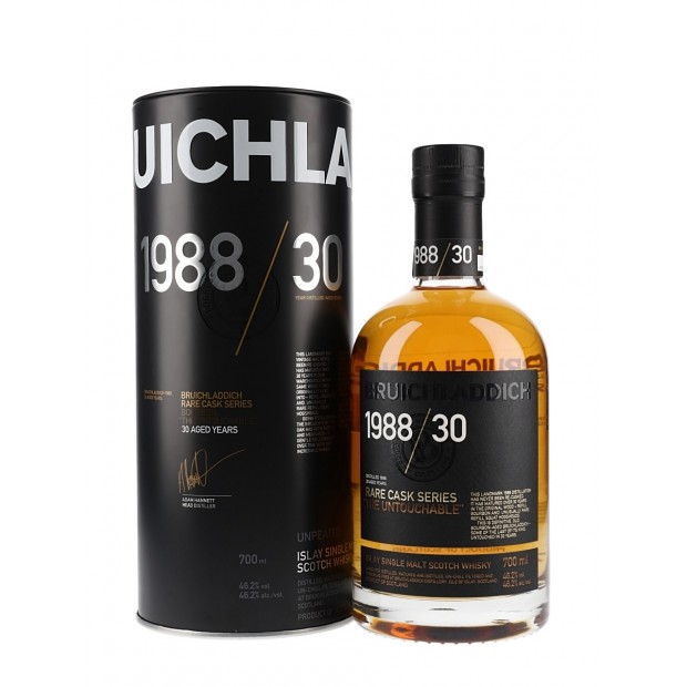 Bruichladdich 30 Year Old 1988 Rare Cask Series: The Untouchable Islay Single Malt Scotch Whisky 70cl 46.2%
