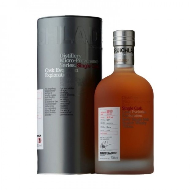 Bruichladdich 10 Year Old 2010 2nd Fill Syrah #1898 Micro Provenance Series Singapore Edition Islay Single Malt Scotch Whisky 70cl 59.5%