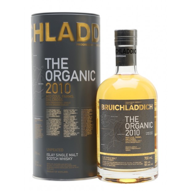 Bruichladdich The Organic 2010 Islay Single Malt Scotch Whisky 70cl 50%