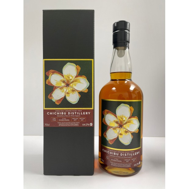Chichibu 2017 1st Fill Bourbon Barrel #7248 LMDW Singapore Flower Series #3 Single Malt Japanese Whisky 70cl 64.2%