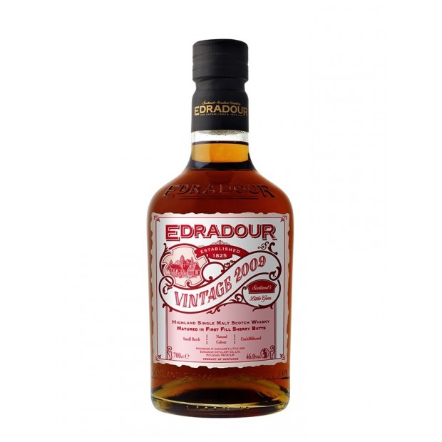 Edradour Vintage 2009 First Fill Sherry Butts Highland Single Malt Scotch Whisky 70cl 46%