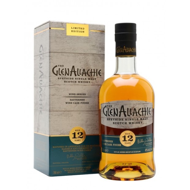 GlenAllachie 12 Year Old Sauternes Wine Cask Finish 70cl 48%