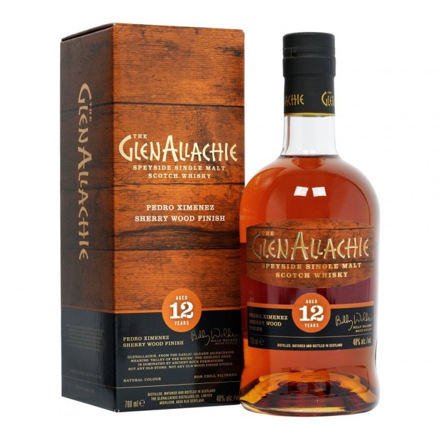 GlenAllachie 12 Year Old Pedro Ximenez Sherry Wood Finish 70cl 48%