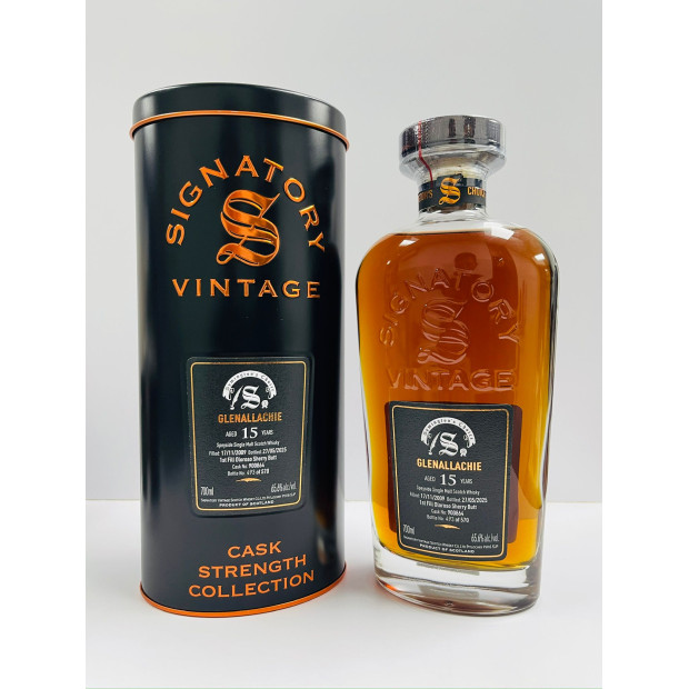 Glenallachie 15 Year Old 2009 1st Fill Oloroso Sherry Butt #900864 Signatory Vintage Symington's Choice Cask Strength Collection Highland Single Malt Scotch Whisky 70cl 65.6%