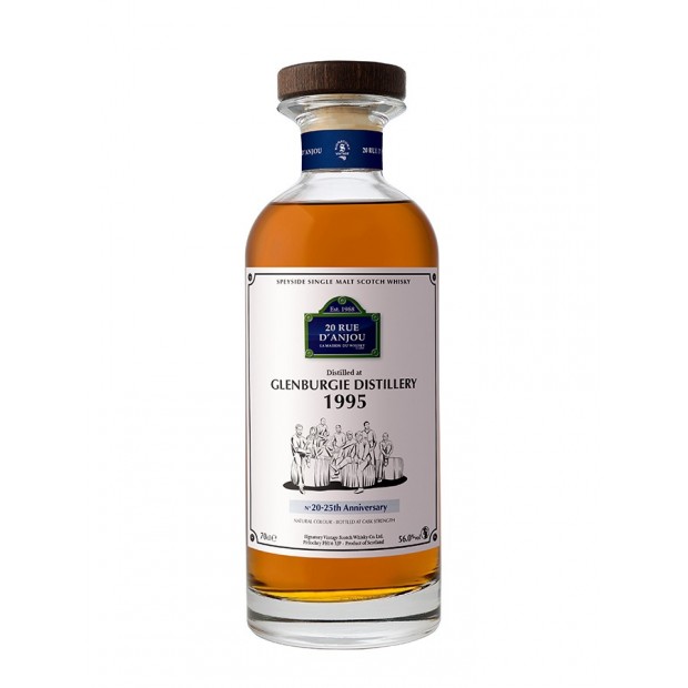 Glenburgie 25 Year Old 1995 Sherry Butt #5 Signatory Vintage 20 Rue D’Anjou Speyside Single Malt Scotch Whisky 70cl 53.7%