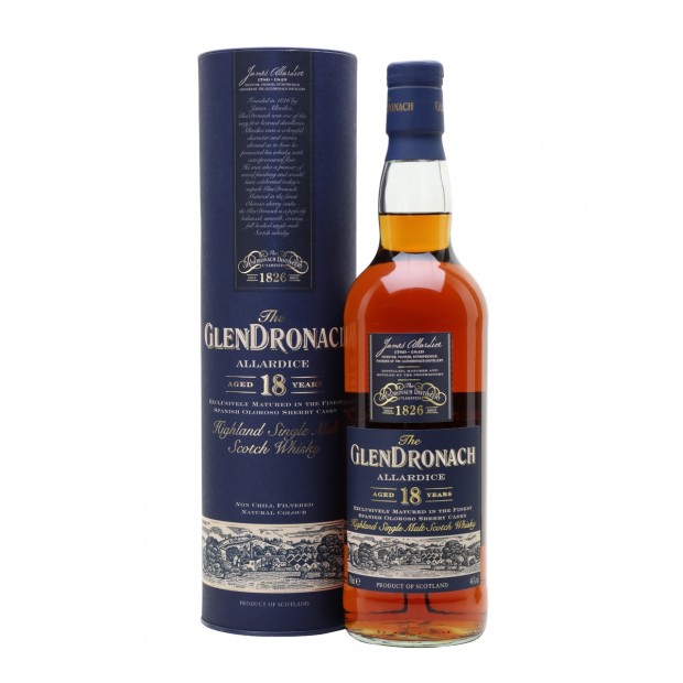 Glendronach 18 Year Old Allardice Highland Single Malt Scotch Whisky 70cl 46%
