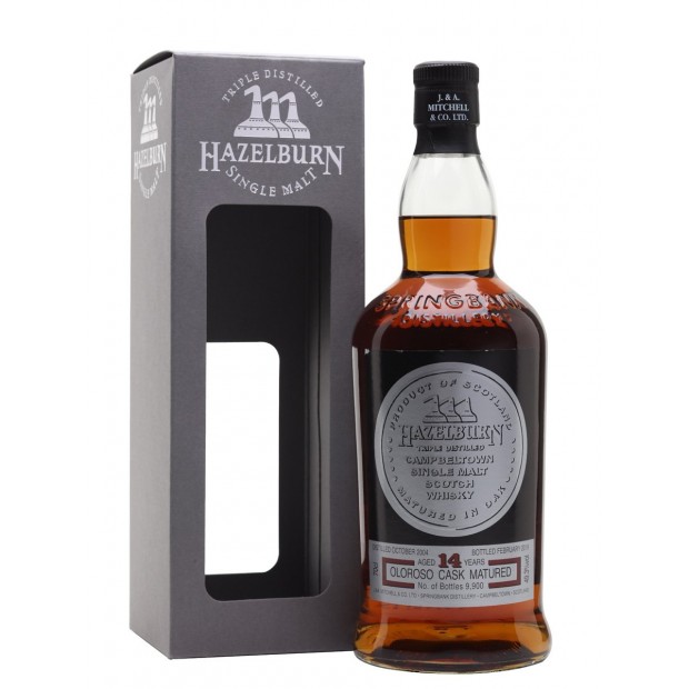 Hazelburn 14 Year Old Sherry Wood 2019 Release Campbeltown Single Malt Scotch Whisky 70cl 49.3%