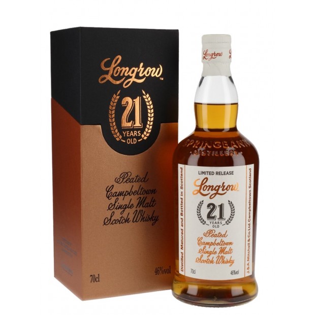 Longrow 21 Year Old Campbeltown Single Malt Scotch Whisky 70cl 46%