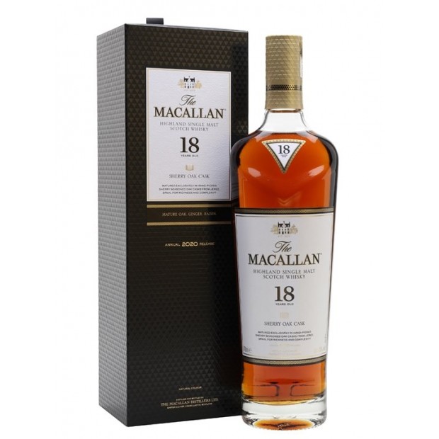 Macallan 18 Years Old Sherry Oak 2020 Annual Release 70cl 43%