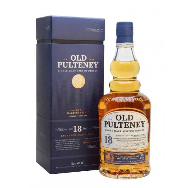 Old Pulteney 18 Year Old Highland Single Malt Scotch Whisky 70cl 46%