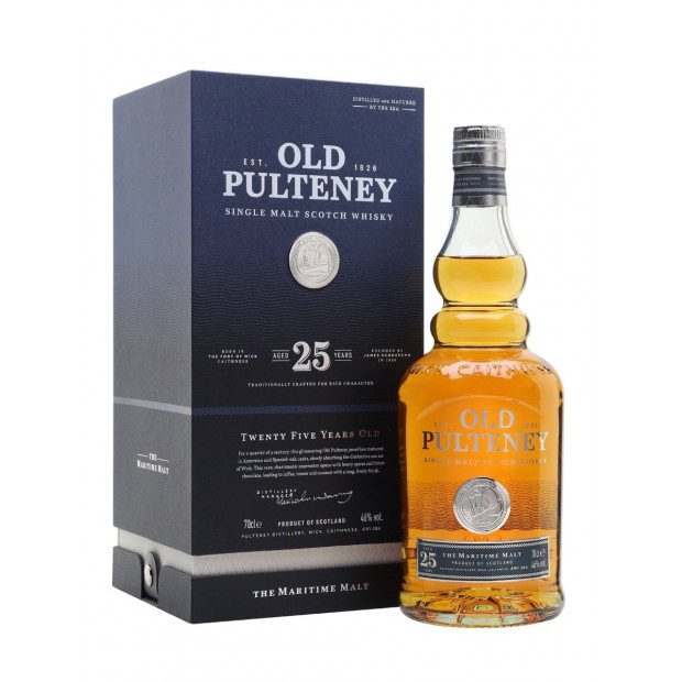 Old Pulteney 25 Year Old Highland Single Malt Scotch Whisky 70cl 46%