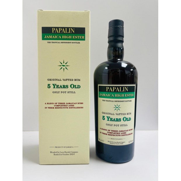 Papalin 5 Year Old Jamaica High Ester Overproof Velier Jamaican Blended Rum 70cl 57%