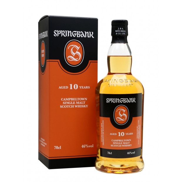 Springbank 10 Year Old Campbeltown Single Malt Scotch Whisky 70cl 46%